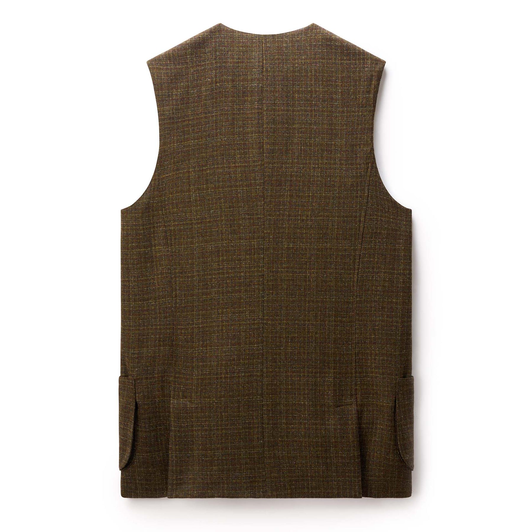St James Tweed Vest in Green Rust Check Beretta Gallery USA