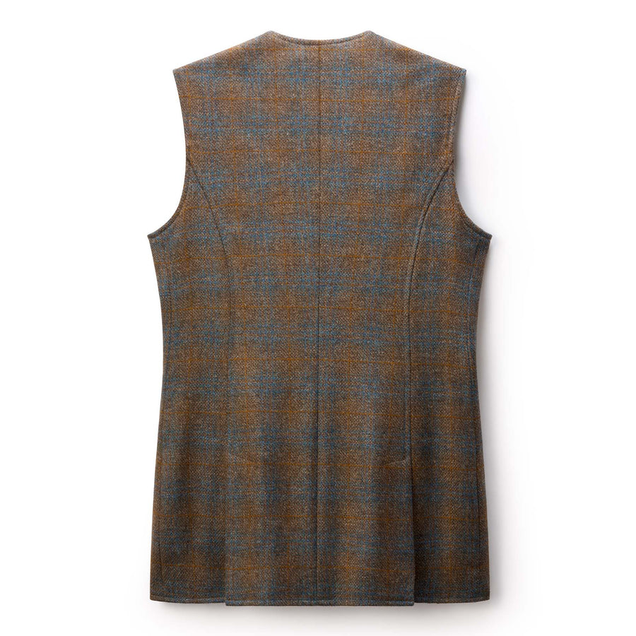 Beretta Womens St James Tweed Vest in Brown Celeste Check