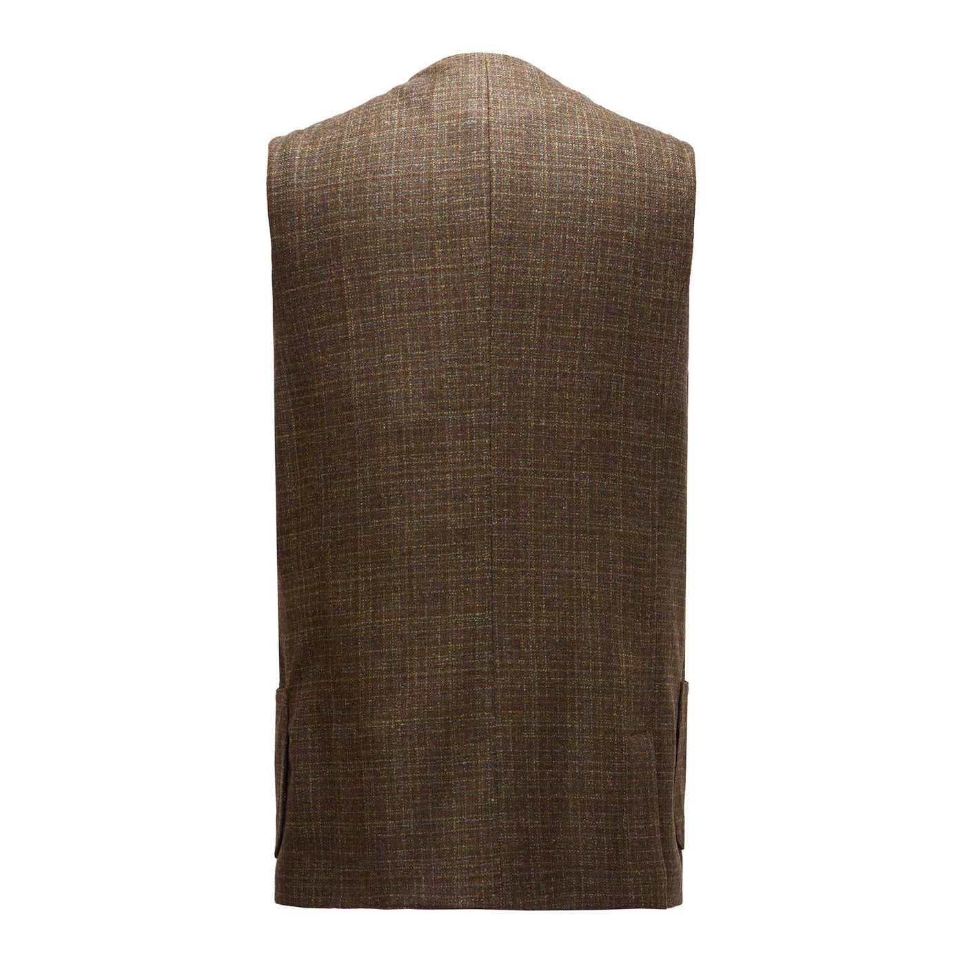 St. James Tweed Vest - Green & Rust Check