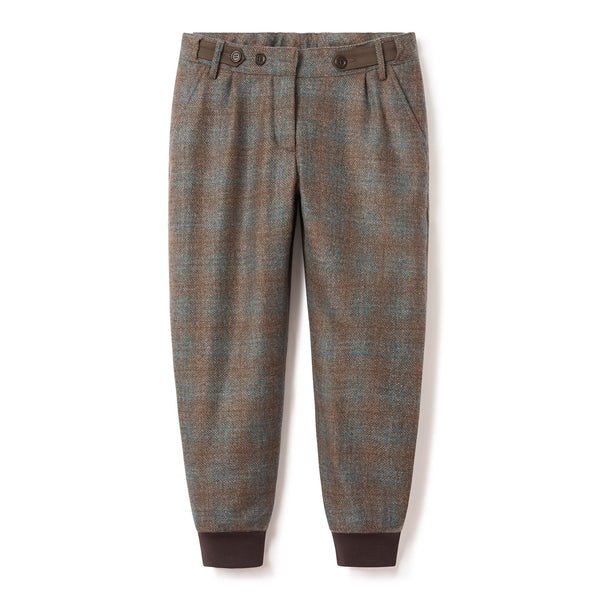 Women's St. James Tweed Breeks - Brown & Celeste Check