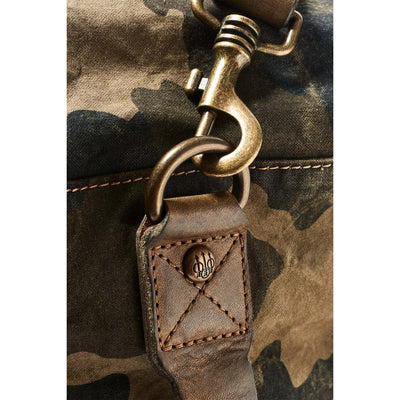 Canvas & Leather Travel Bag - Camoflauge