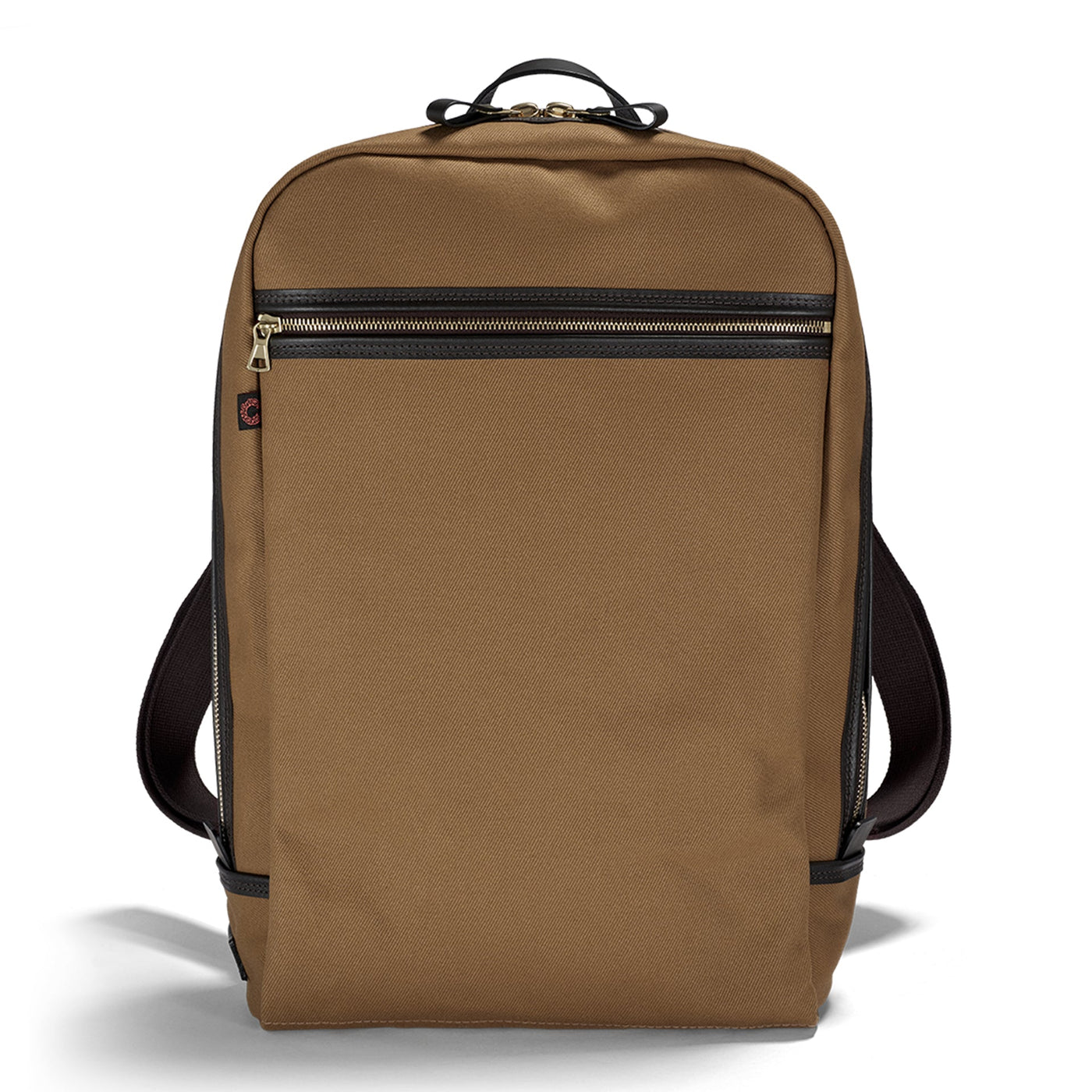 British Twill Zipped Backpack - Tan