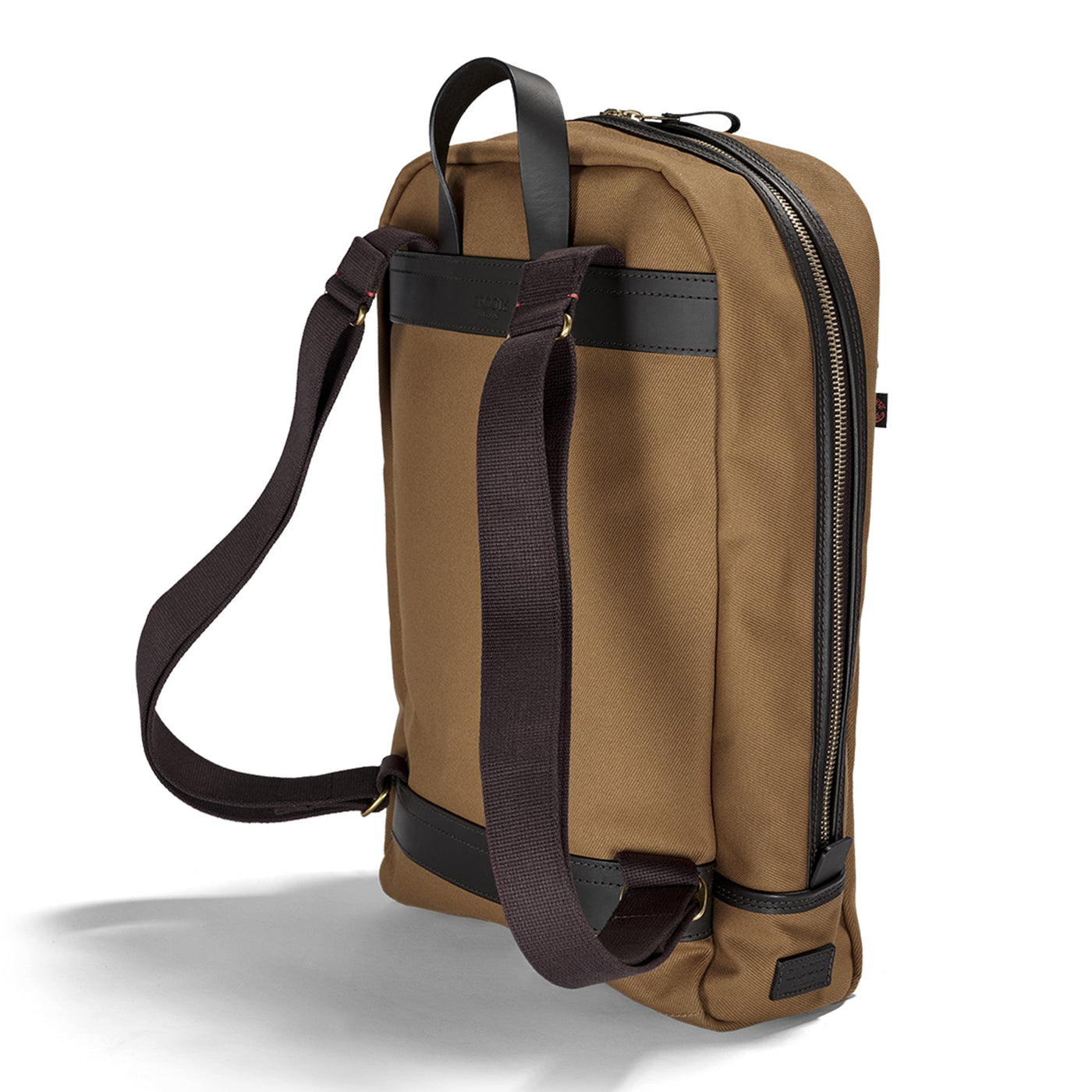 British Twill Zipped Backpack - Tan