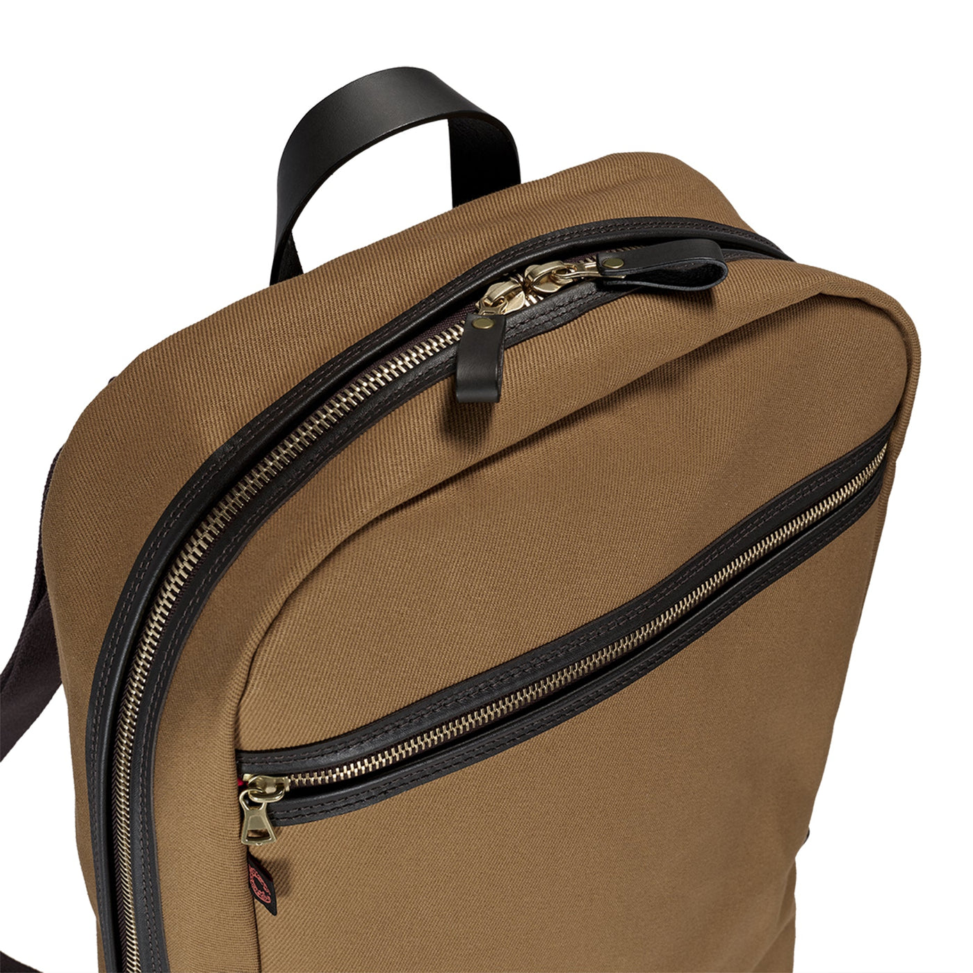 British Twill Zipped Backpack - Tan