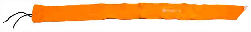 An orange Beretta gun sock with the brand logo, designed for corrosion inhibition.