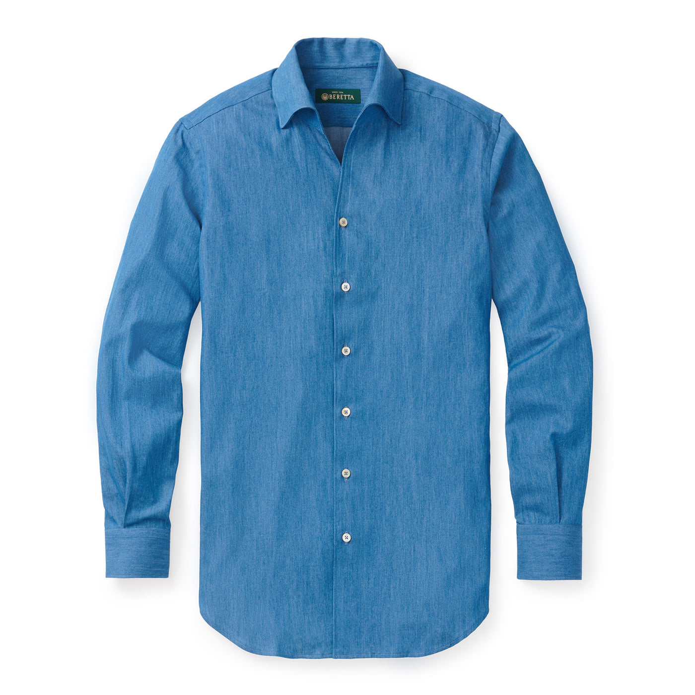 Italian Denim Stellar Evening Shirt - Medium Indigo