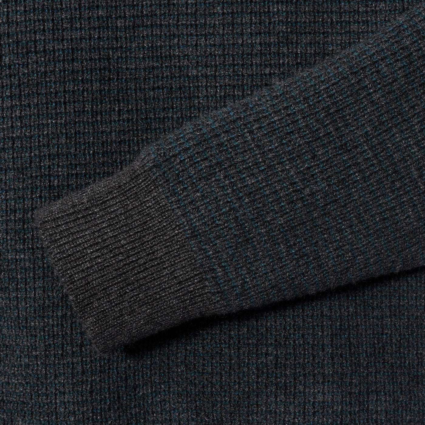 Cashmere Textured Rib Sweater - Mallard