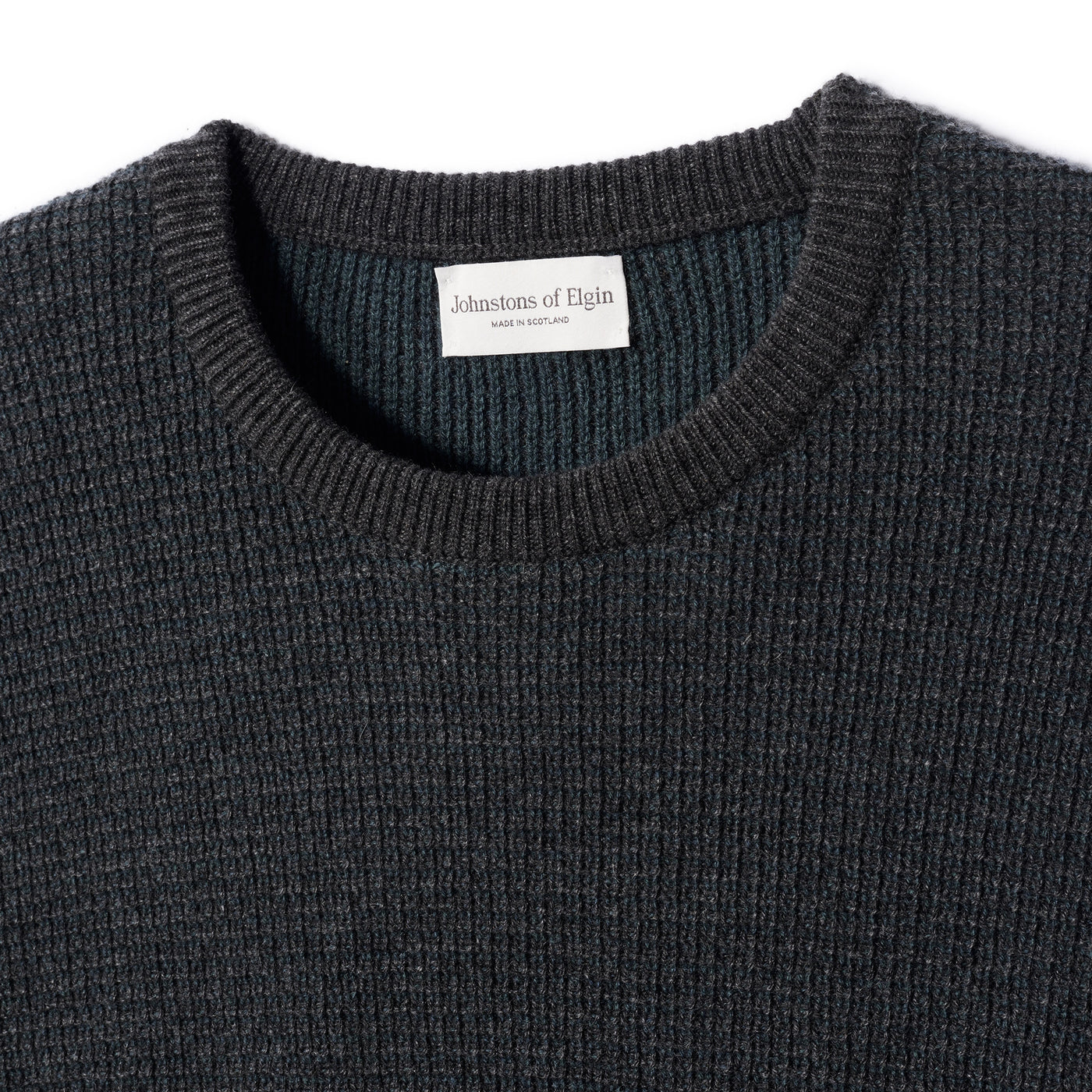 Cashmere Textured Rib Sweater - Mallard