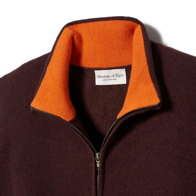 Quarter Zip Cashmere Sweater - Malt