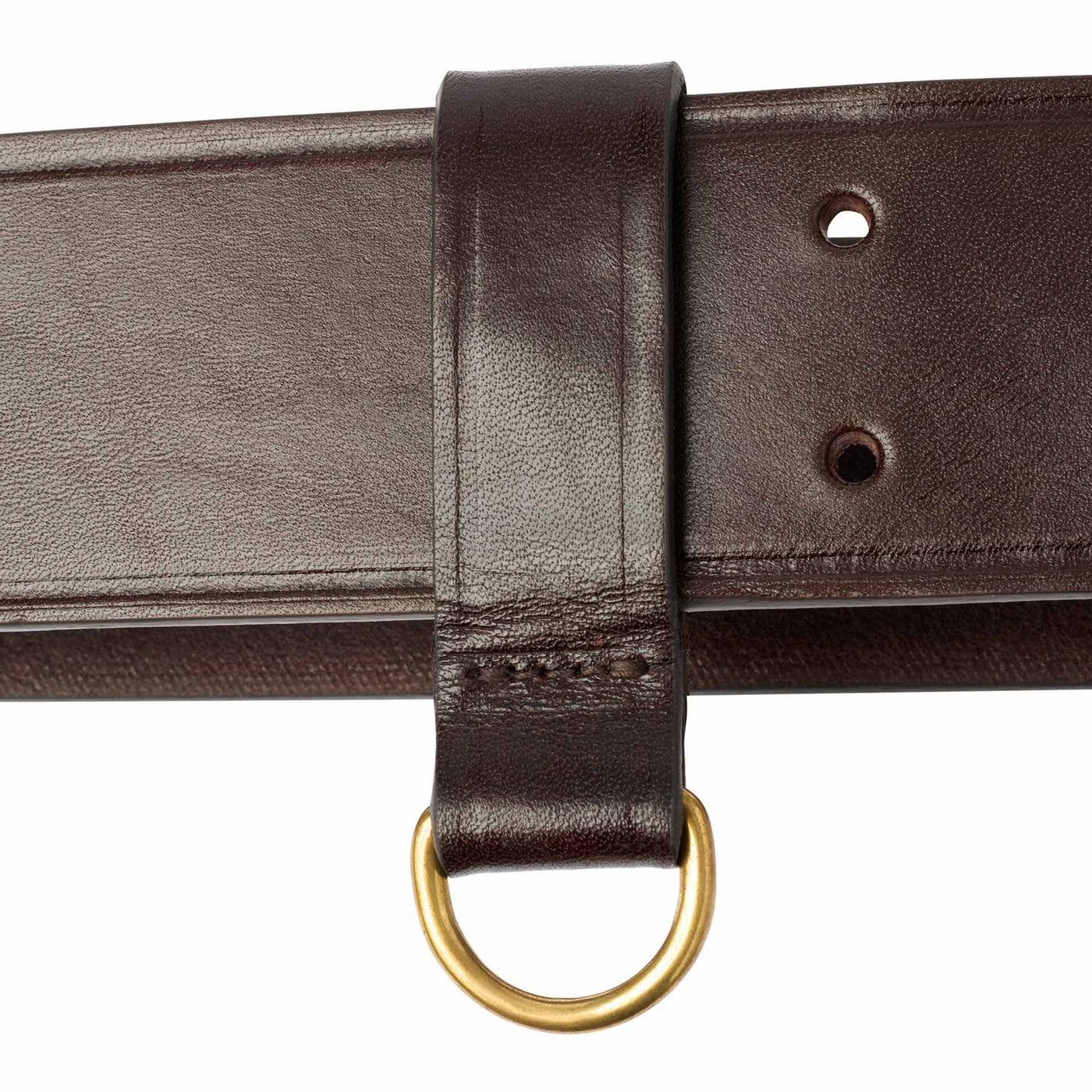 Vintage Leather Sam Brown Belt – Dark Brown