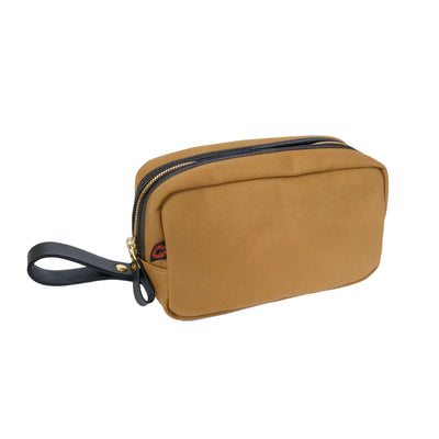 British Twill Wash Bag - Tan