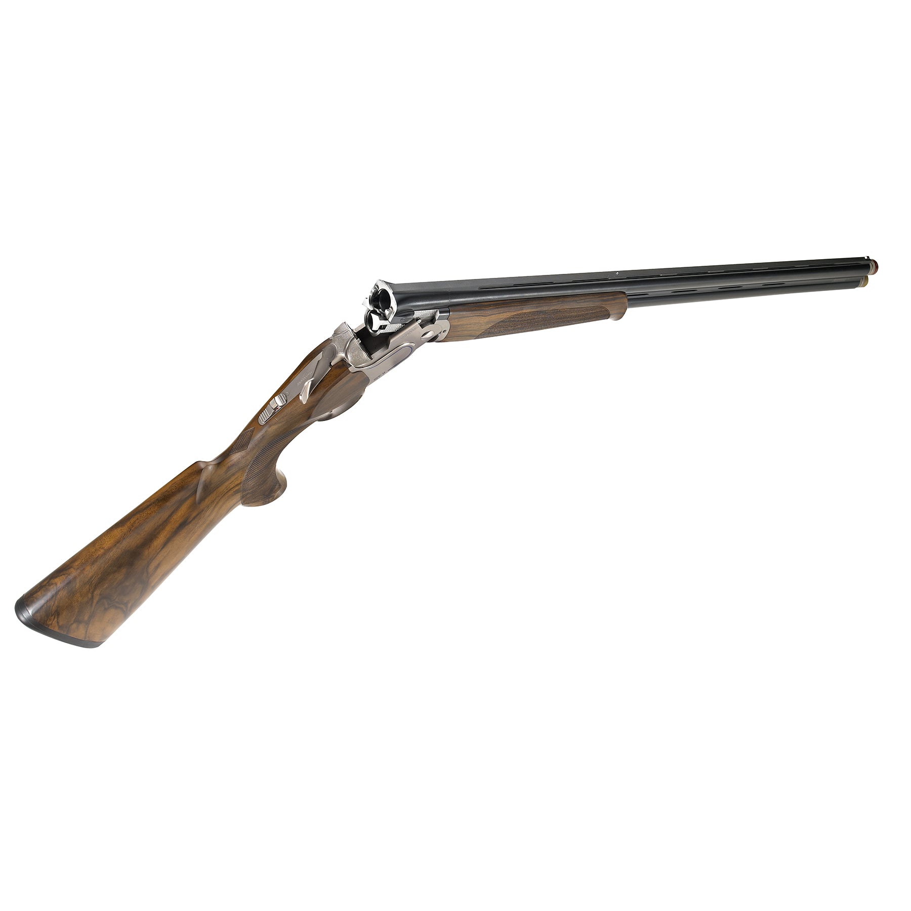 Beretta DT11 sporting over and under shotgun open