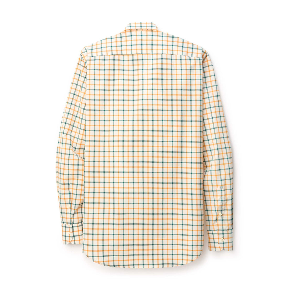 Italian Tattersall Cotton Twill Shirt - Sporting Green