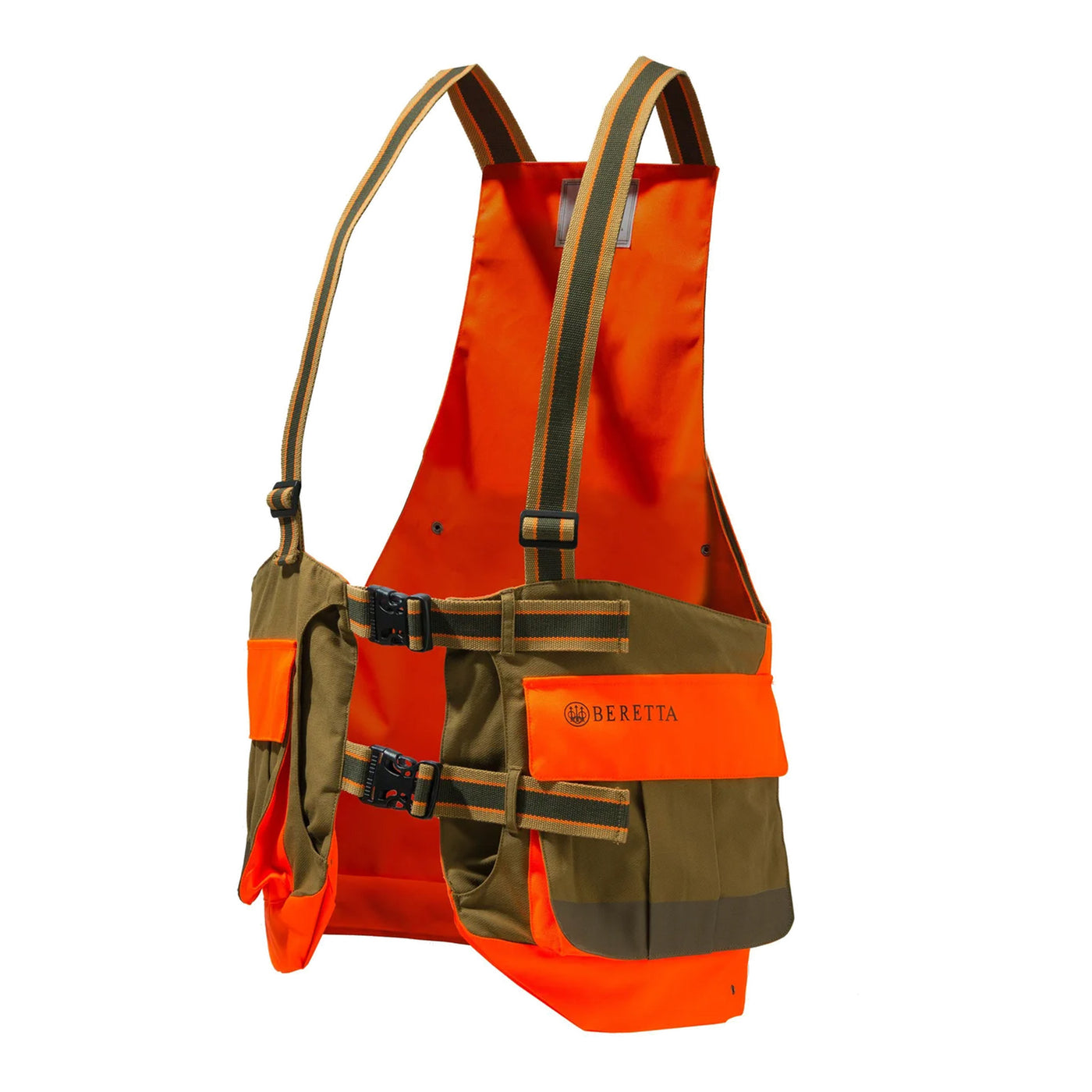 Covey Strap Vest - Tobacco & Blaze Orange