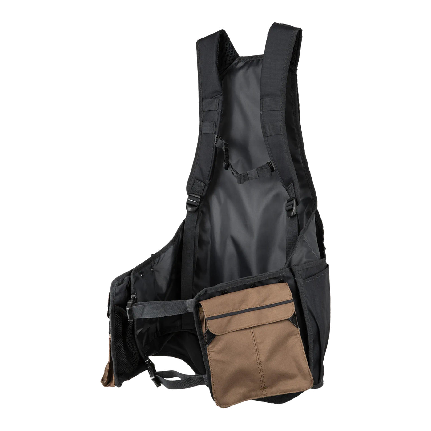 Outlander Strap Vest - Ebony & Otter