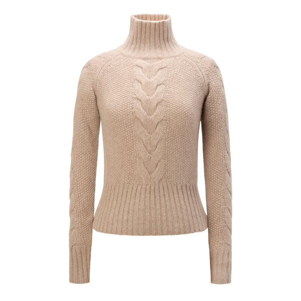 Women's Belisa Turtleneck Sweater – Beige
