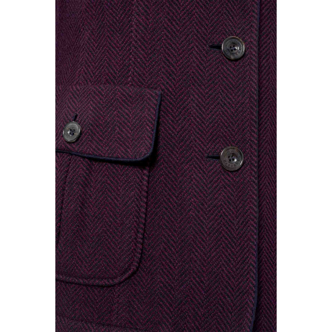 Women's Forchtenstein Wool Quilted Jacket - Aubergin
