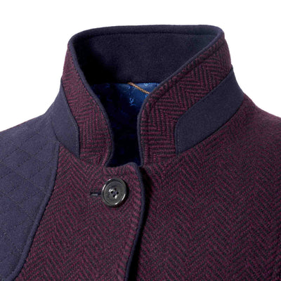 Forchtenstein Wool Quilted Jacket - Aubergin