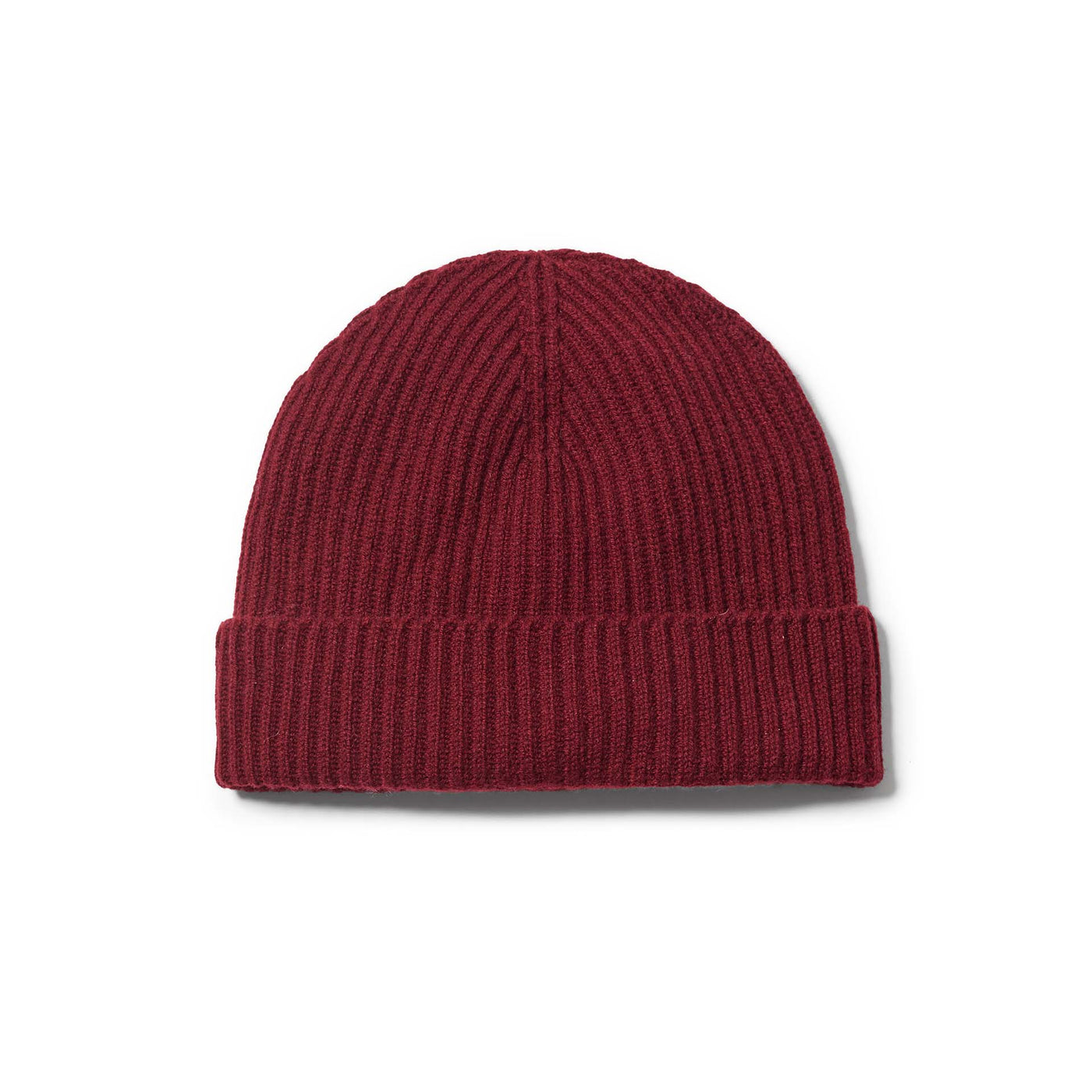 Cashmere Knit Hat - Bordeaux