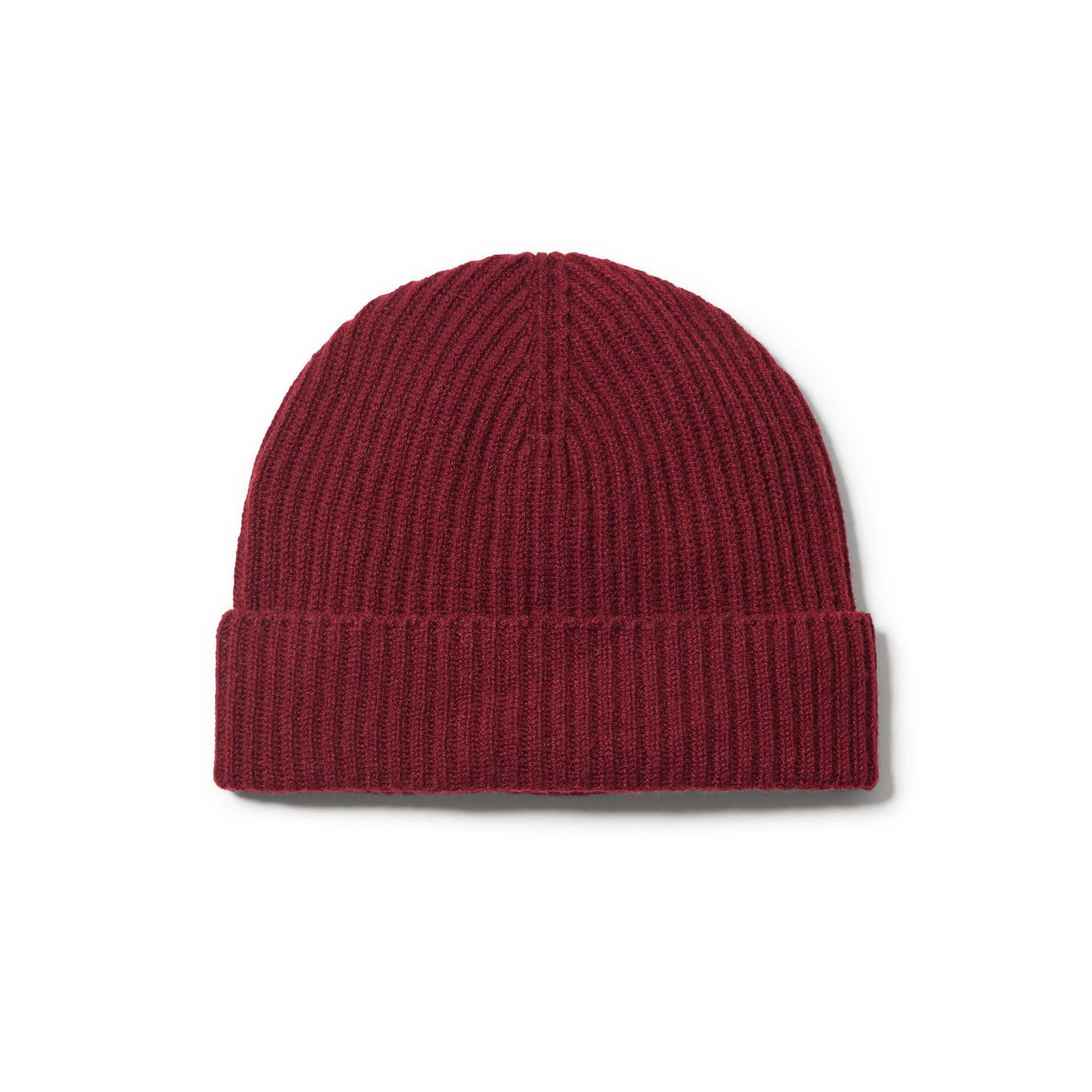 Cashmere Knit Hat - Bordeaux