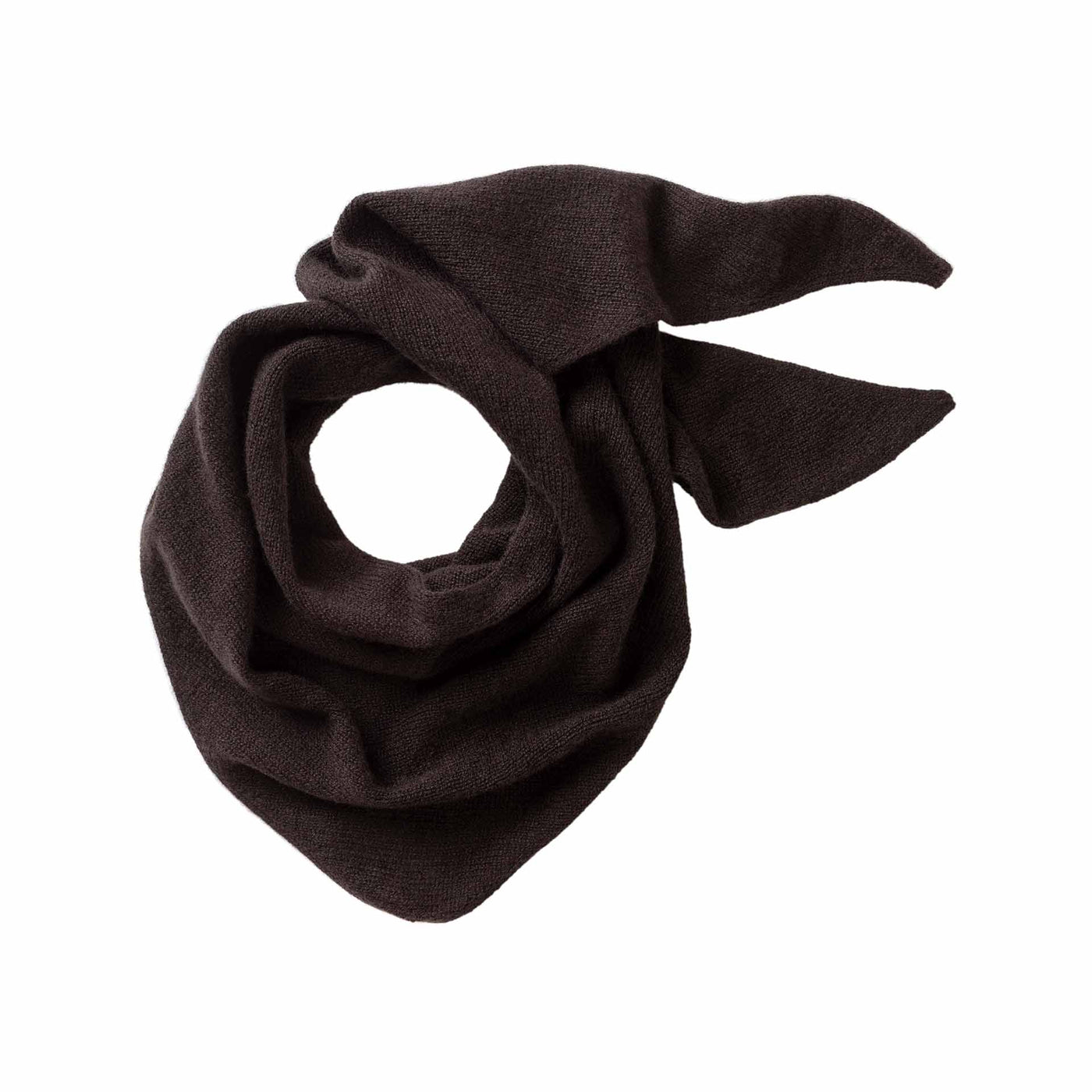 Gauzy Triangle Neck Tie - Molasses