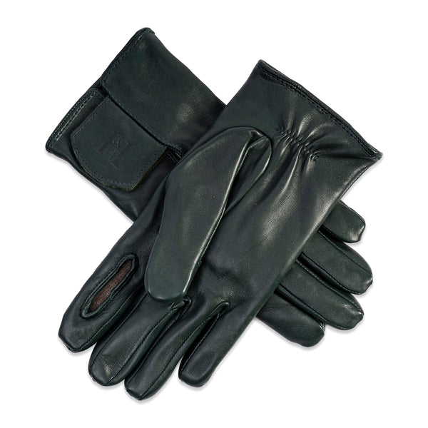 Holland & Holland Leather Shooting Gloves - Green