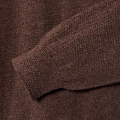 Cashmere Quarter Zip Sweater - Peat