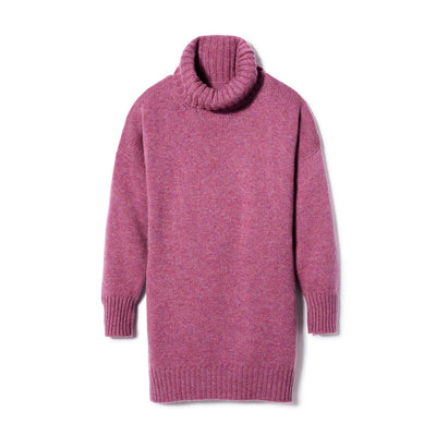 Women's Cashmere Roll Neck Slouch Sweater - Heather