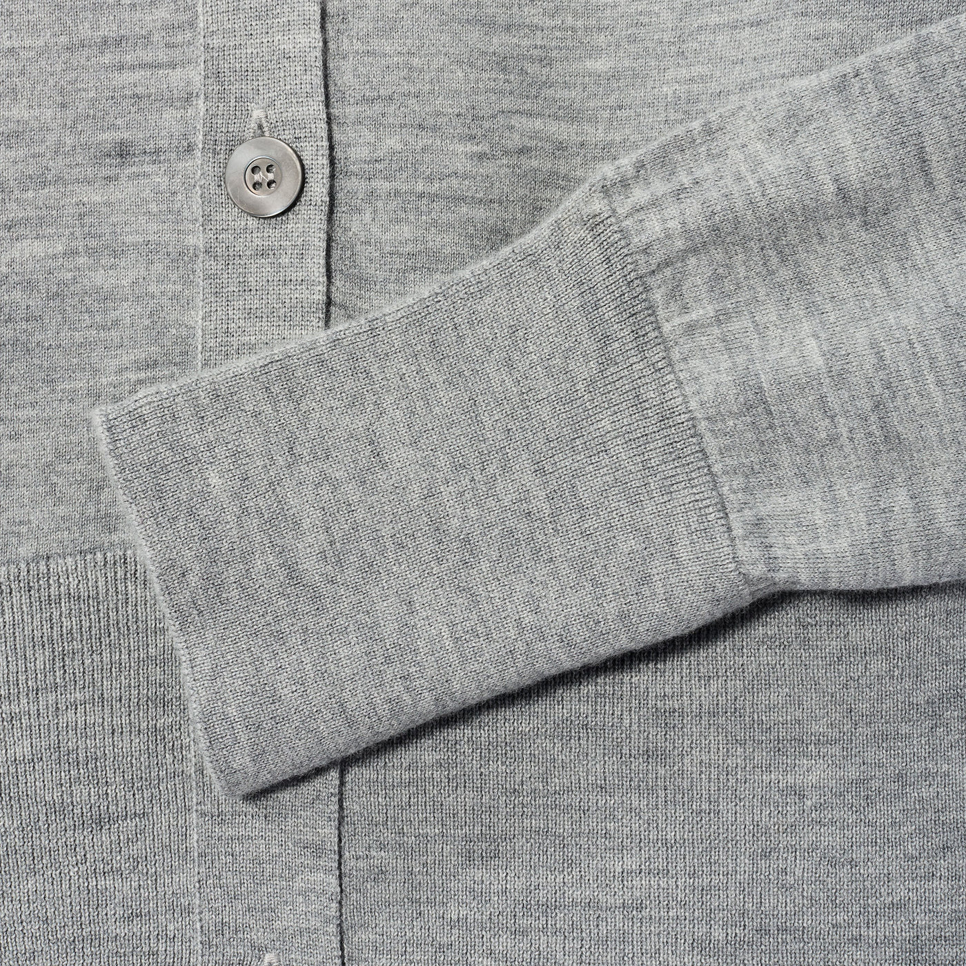 Women's Superfine Merino Wool Cropped Sweater - Light Gray