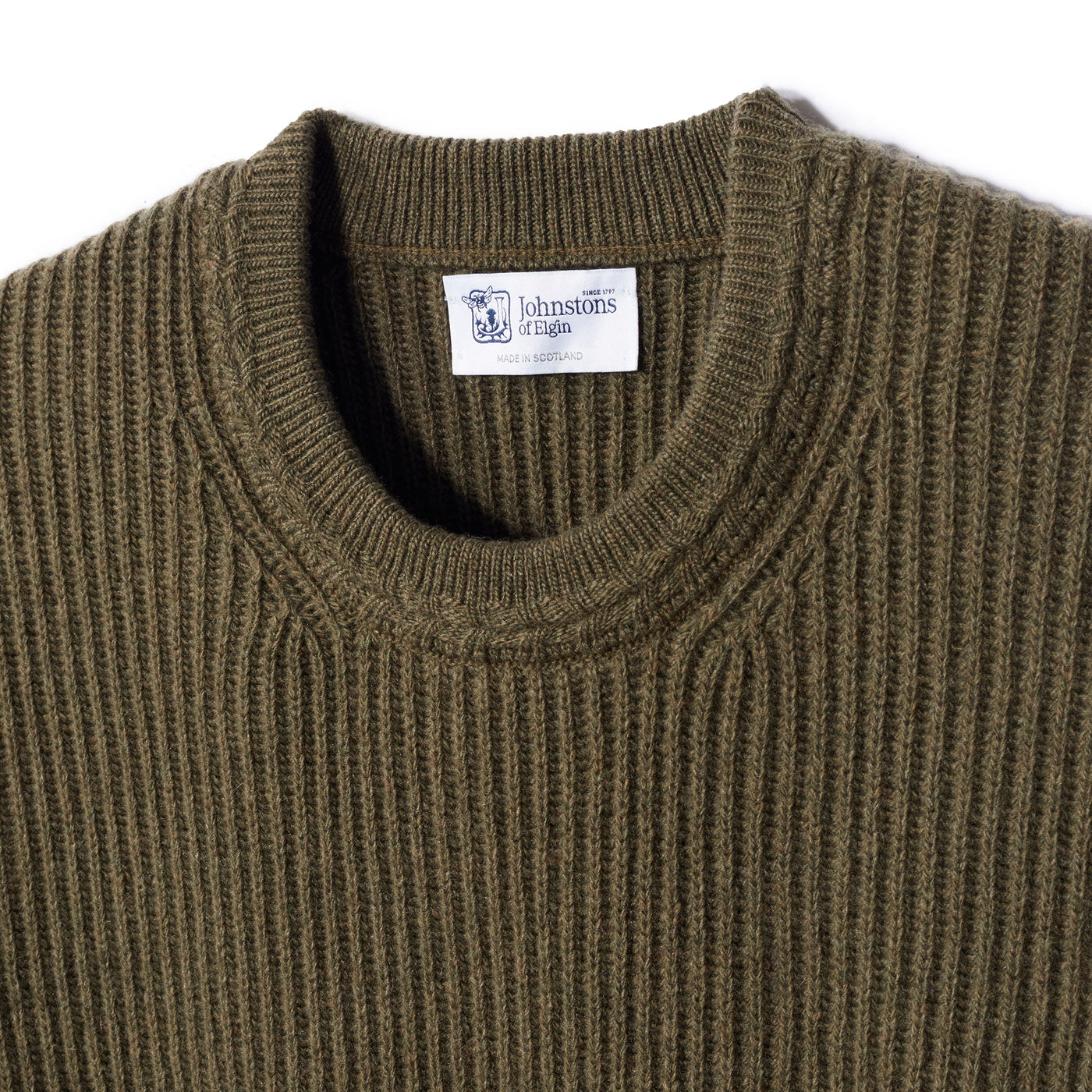 Olive Cashmere Wool Sweater