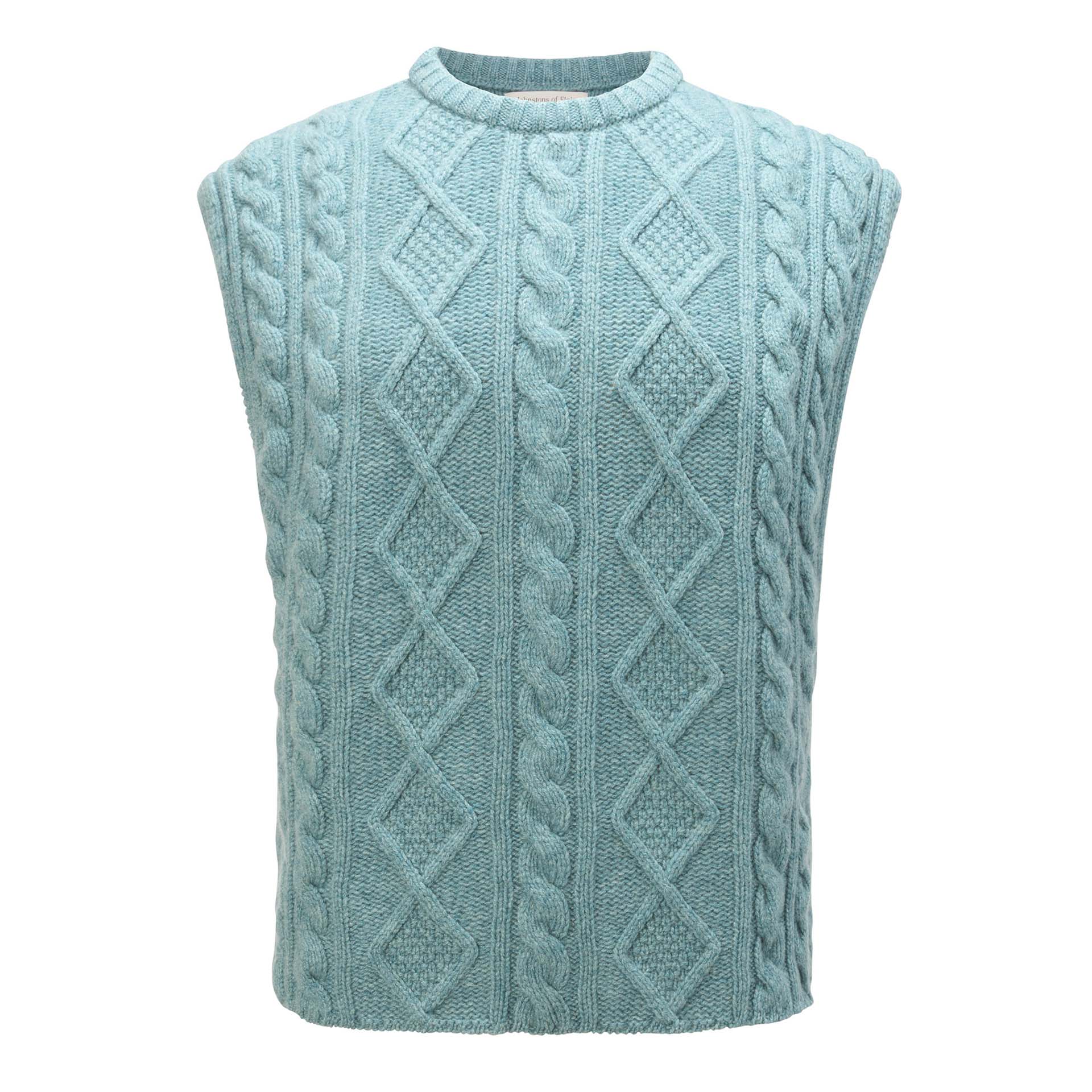 Women's Cashmere Cable Oversize Tank - Seascape