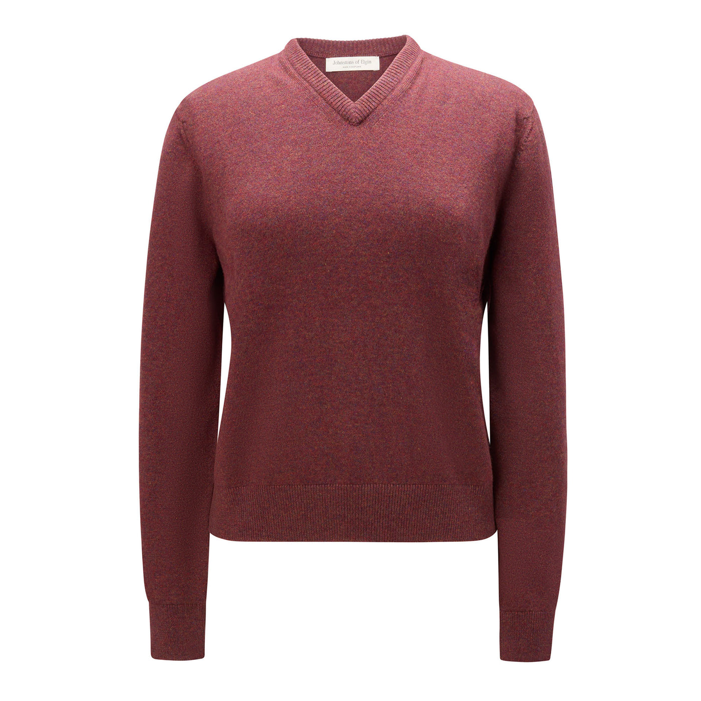 Women's Classic Cashmere V-Neck – Damson
