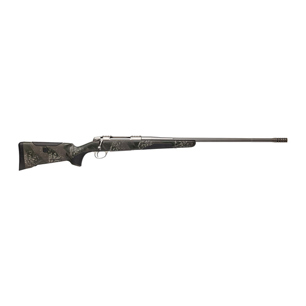 Black rifle on a white background