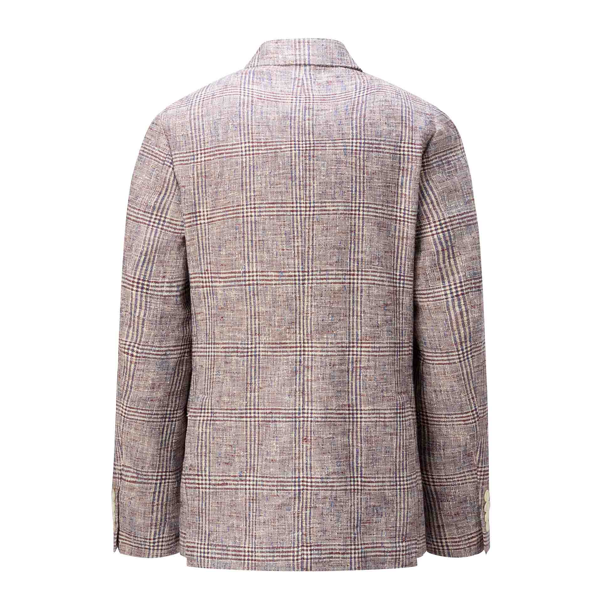 Amalfi Plaid Jacket - Burgundy