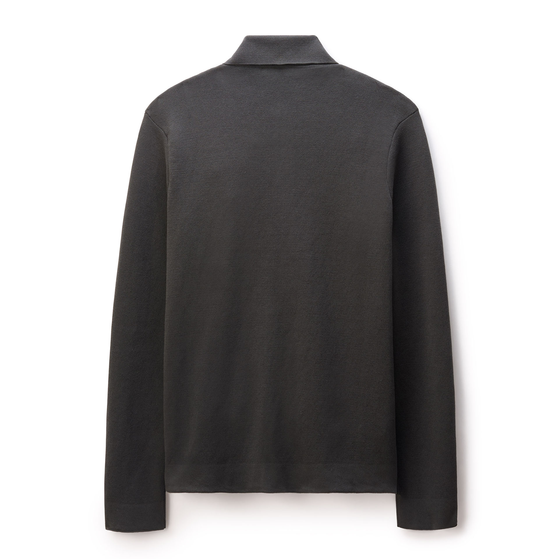 Knitted Sweater Jacket - Dark Grey