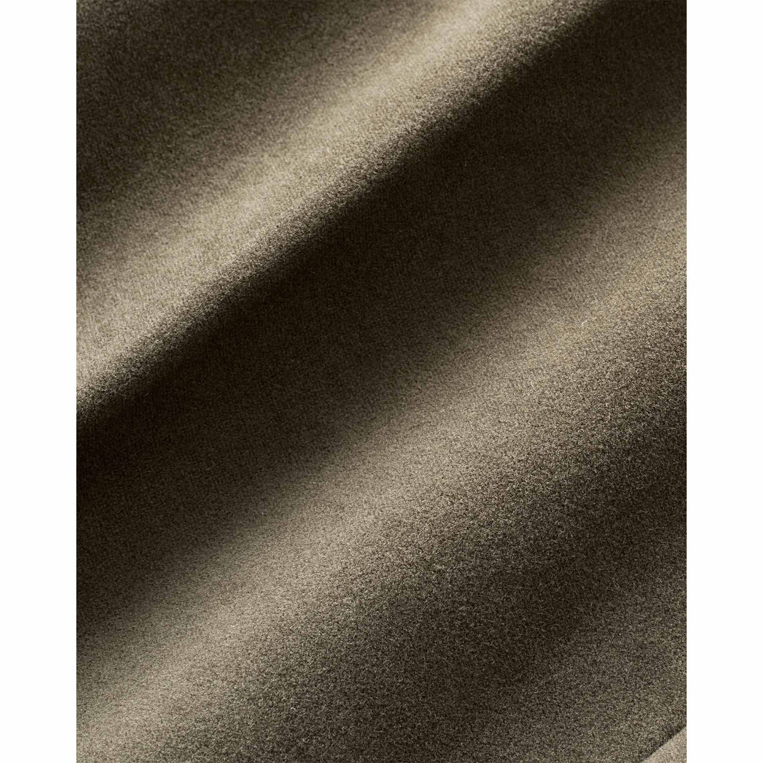 LUCIANO BARBERA Italian Cotton Moleskin Flat Front Trouser - Dark