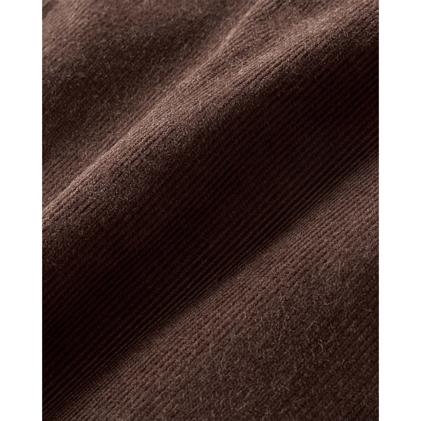 Italian Fine Wale Cotton Corduroy Flat Front Trouser - Brown