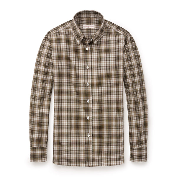 Women’s Cotton Fancy Check Shirt - Green Multi
