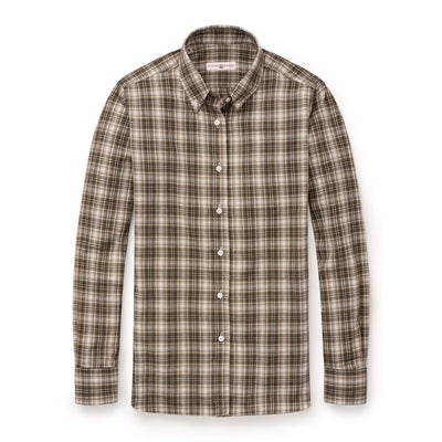 Women’s Cotton Fancy Check Shirt - Green Multi
