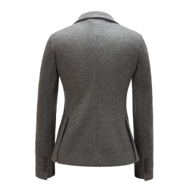 Luciano Barbera Women's One Button Notch Lapel Jacket - Green