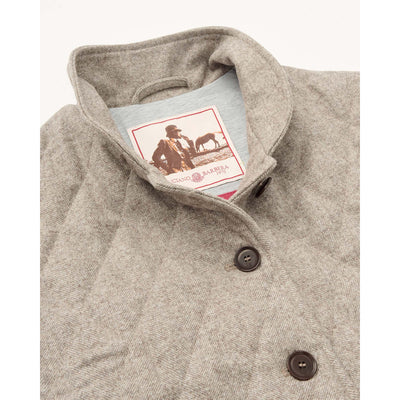 Women's Italian Quilted Vest - Tan