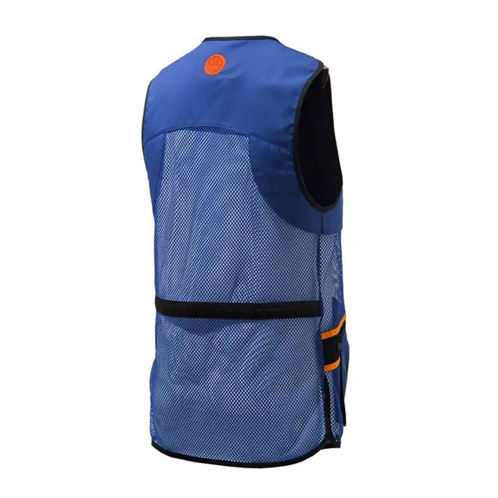 Full Mesh Shooting Vest Blue Breathable Competition Vest Beretta