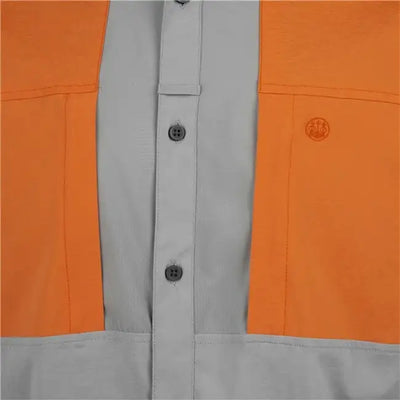 TKAD Flex Short Sleeve Shirt - Grey Orange