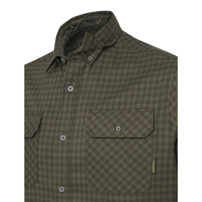 Cadet Flannel Shirt - Green & Brown Check