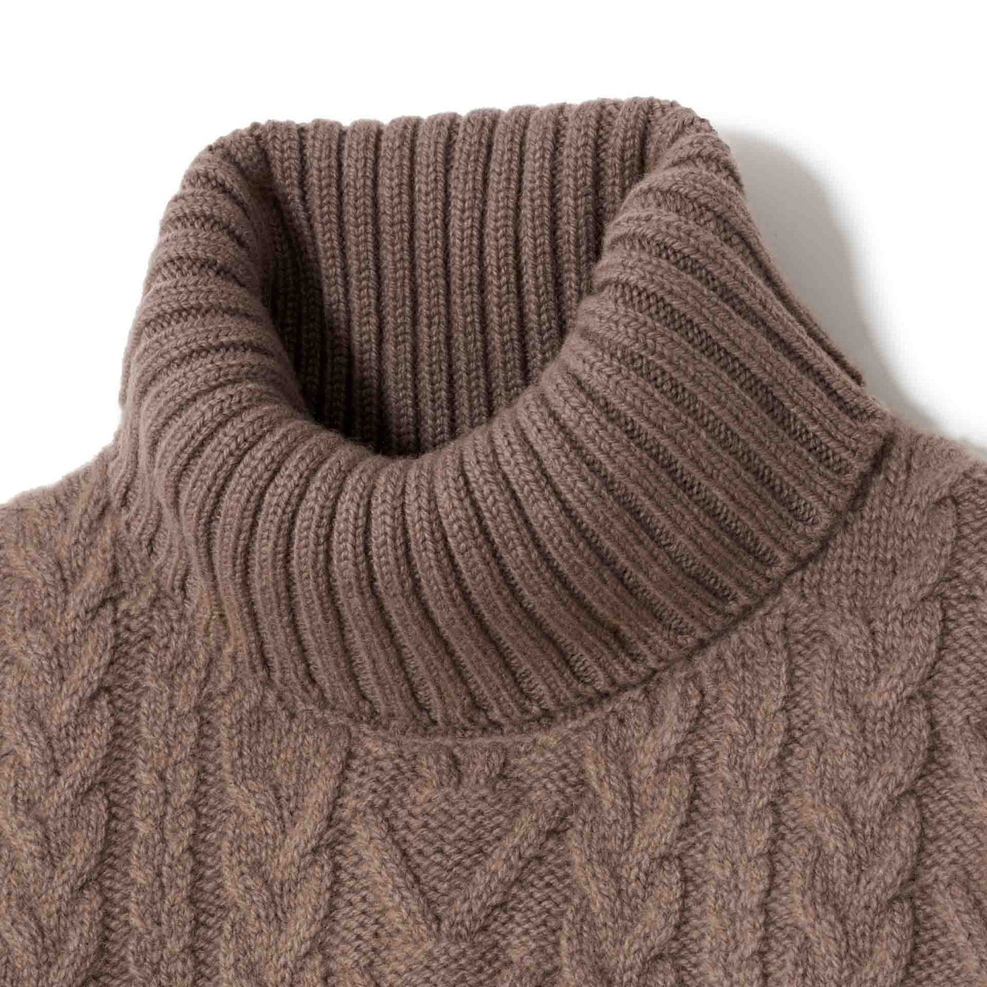 cable knit turtleneck sweater