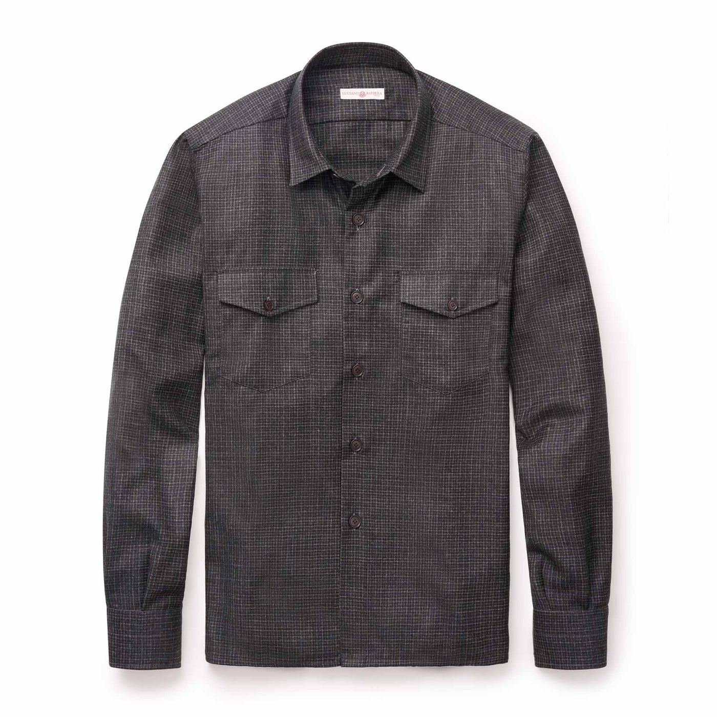 Lightweight Wool Overshirt - Charcoal