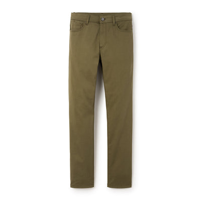 Olive green pants on a white background