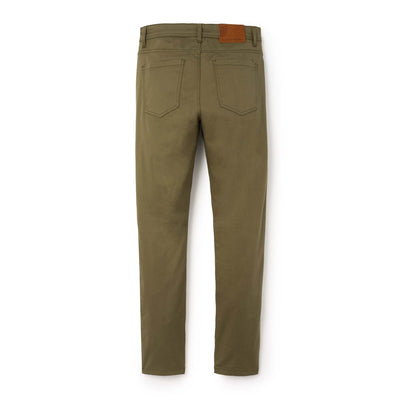 Olive green pants on a white background