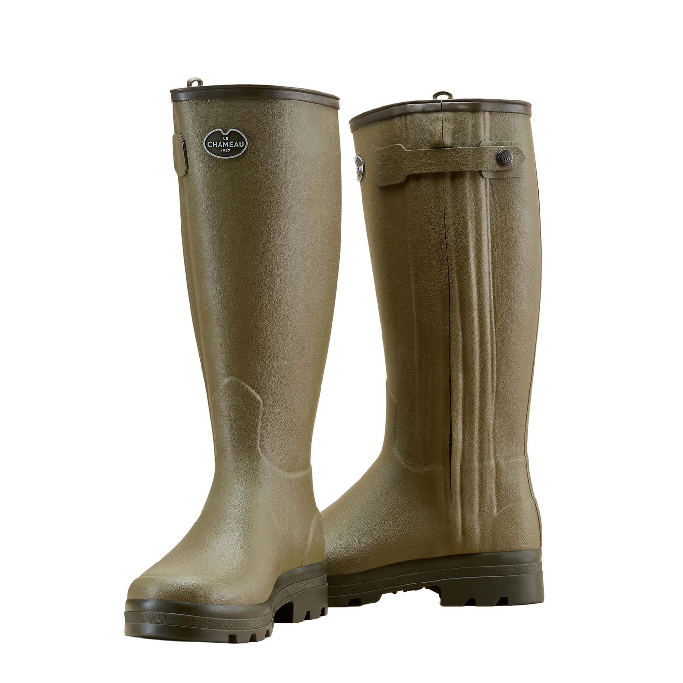 Chasseur Leather Lined Wellington Boot - Iconic Green
