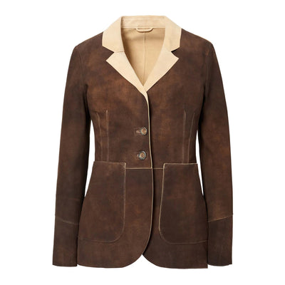 Women's Goatskin Suede Pure Balance Jacket - Walnut